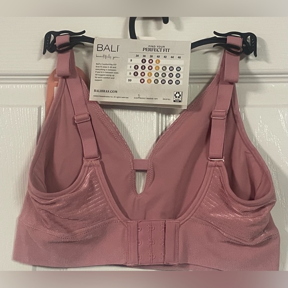 Bali Wireless Rose Tea Pink Seamless Comfort Stretch Bra Size Small NWT! - Picture 8 of 10